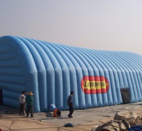 Tent1-351 Голубая раздувная палатка