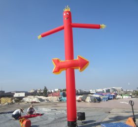 D2-36 Реклама красных трубок воздушный танцор раздувной