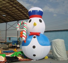 C1-167 Рождественский надувной снеговик с конфетной тростью
