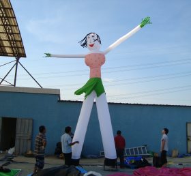 D2-136 Надувная девушка с двумя ногами воздушный танцор