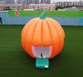 T4-34 Забавный гигантский раздувной батут тыквы/Хэллоуин раздувной скача замок с феном для детей