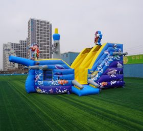 T8-1352 Раздувная игровая площадка пиратского корабля