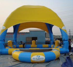 Tent1-444 Большой раздувной бассейн с палаткой