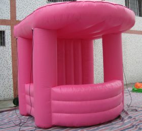Tent1-347 Розовая прочная раздувная палатка