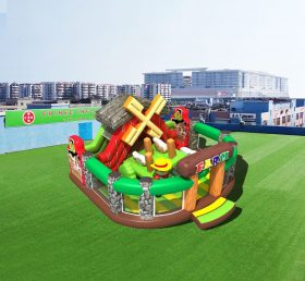 T6-495 Ферма гигантская раздувная детская парковая игра на земле
