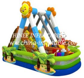 T8-1463 Игра пиратского корабля раздувные скольжения
