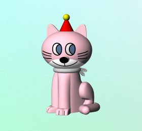 Cartoon2-006 Мультфильм надувной кошки