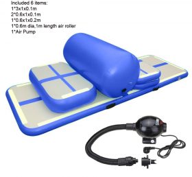 AT1-077 Набор из 6 предметов (4 подушки + 1 ролик + 1 насос) надувной домашний фитнес-оборудование на воздушной подушке тренировочный набор/домашняя воздушная подушка