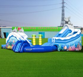 Pool2-710 Дельфины и слоны в аквапарке