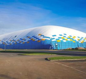 Tent3-012 104M X 65.7M двухслойный кожаный купол, покрытый футбольным полем в Леквите, Кардифф