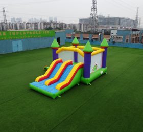 T2-1361 Классический стиль раздувной замок с горкой, подходит для детских праздничных мероприятий