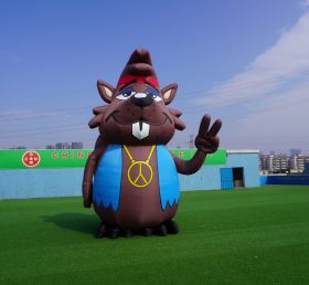 CA-03 Раздувные раздувные фигуры бобра на открытом воздухе раздувные высотой 5M