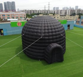 Tent1-415B Гигантский открытый черный раздувной купол палатка