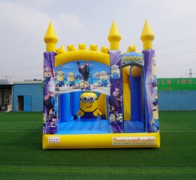 T5-1002C Наружный замок прыжков детей на открытом воздухе слайд замка маленьких желтых людей