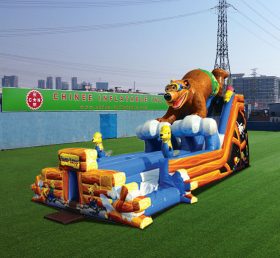 T8-1436 Раздувные скольжения для детей медведя гигантского размера