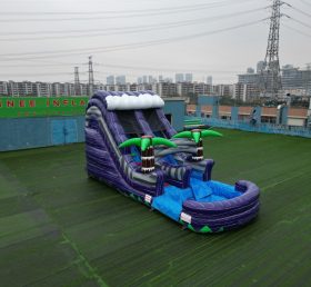 T8-4067 14 футов фиолетовый брызг водный путь