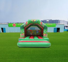 T2-4167 12X12Ft Зеленый и Красный Вечеринка Прыгающий дом
