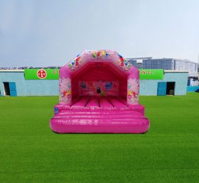 T2-4177 12X12Ft Розовая вечеринка Прыгающий дом и дискотека готовы
