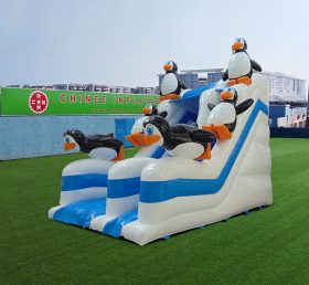 T8-4042 15-футовая платформа Рождественская горка (пингвин)