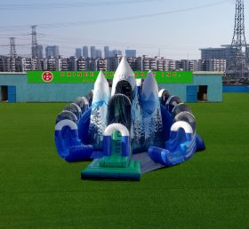 T8-4095 заснеженная горная горка