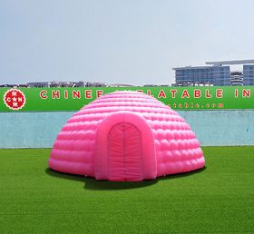 Tent1-4257 Гигантский розовый раздувной купол