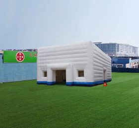 Tent1-4435 Белый и синий раздувной шатер куба