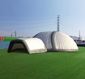 Tent1-4610 Большой выставочный купольный шатер с тоннелем