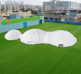 Tent1-4677 выставочный зал с большим надувным куполом
