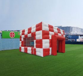 Tent1-4688 Красно-белая печатная кубическая палатка
