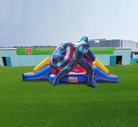 T2-4566 Капитан Америка раздувная комбинация