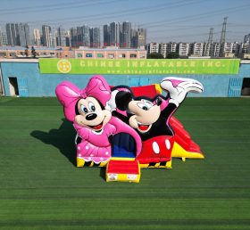 T2-1088B Надувной замок Минни с горкой от Disney Mikk&Amp