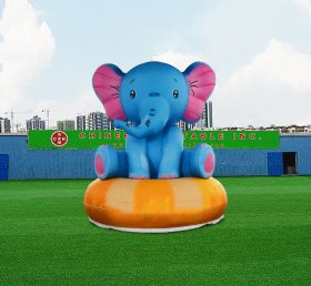 S4-593 Пользовательские раздувные синие слоны рекламы