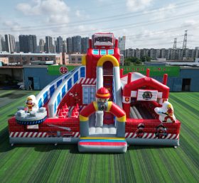 T6-1125 Надувная пожарная станция Fun City