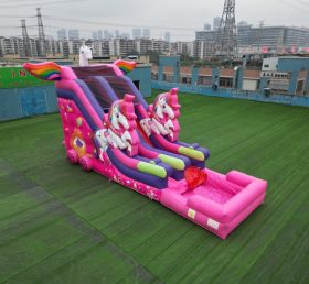 T8-4587 Надувная водная горка-единорог
