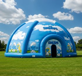 Tent1-4909 Смурфики Надувной Купол