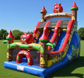 T8-8102 Надувная сухая горка в стиле Angry Birds
