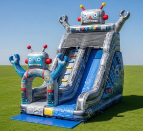 T8-8283 Робот Тематическая Надувная Сухая Горка