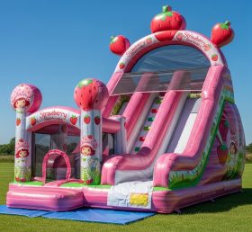 T8-8319 Надувная горка без воды в стиле Strawberry Shortcake