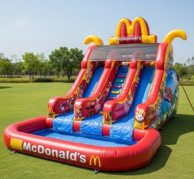T8-8478 Водная горка надувная в стиле Mcdonald