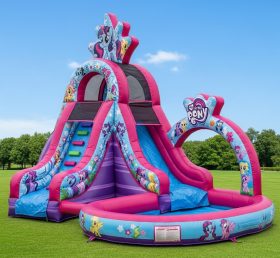 T8-8662 Надувная водная горка в стиле My Little Pony