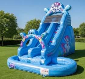T8-8664 Надувная водная горка в стиле My Little Pony
