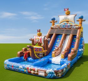 T8-8672 Надувная водная горка в стиле One Piece