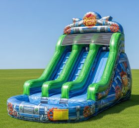 T8-8528 надутая водная горка в стиле Rusty Rivets