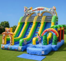 T8-8570 Надувная водная горка в стиле Том и Джерри