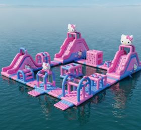 S212 Водный парк надувной в стиле Hello Kitty