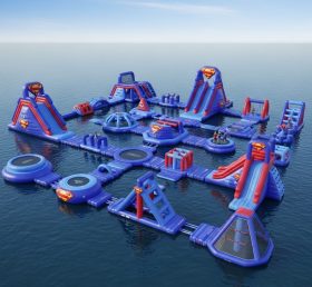 S273 Водный парк надувной в стиле Супермена