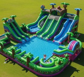 Pool3-316 бассейн в стиле Minecraft водный парк