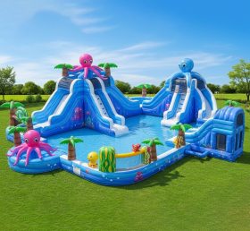 Pool3-336 Водный парк с осьминогом