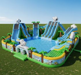 Pool3-374 Бассейн Водный парк в стиле Снупи