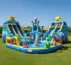 Pool3-382 бассейн-водный парк в стиле Спанч Боба